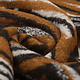 Knitted Woolen fabric Retro Brown Black