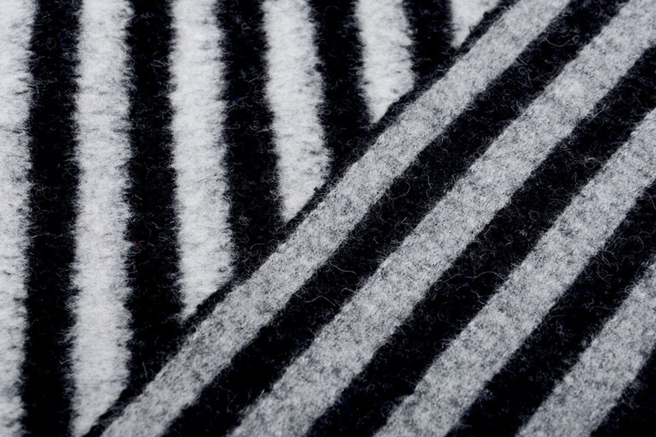 Knitted Woolen fabric Stripes Grey Knitted Woolen fabric Stripes Grey