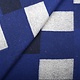 Knitted Woolen fabric Checkered Cobalt Blue