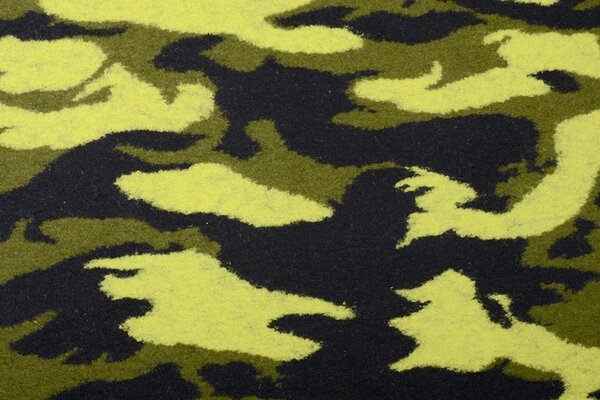 Knitted Woolen fabric Army Yellow