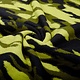 Knitted Woolen fabric Army Yellow