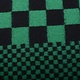 Panel Knitted Woolen fabric Checkered Green