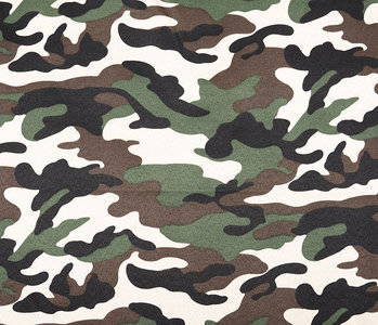 Army Polyester Katoen Donker bruin-groen