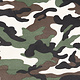 Army Polyester Cotton Dark brown-green