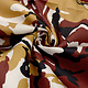 Army Polyester Cotton Ocher Red