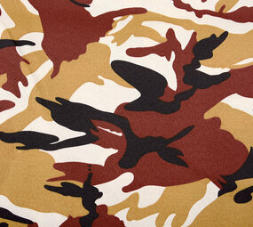 Army Polyester Cotton Ocher Red