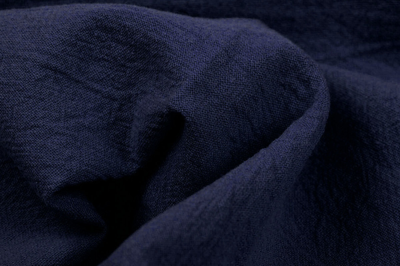 Oeko-Tex®  100% Washed Cotton Police Blue