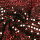 Sequins on Lurex Black-Red