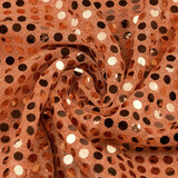 Sequins on Lurex Orange Brique Sequins on Lurex Orange Brique