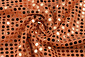 Sequins on Lurex Orange Brique
