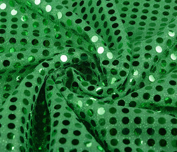 Sequins on Lurex Grassgreen