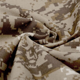 Polyester Baumwolle Pixels Braun Polyester Baumwolle Pixels Braun