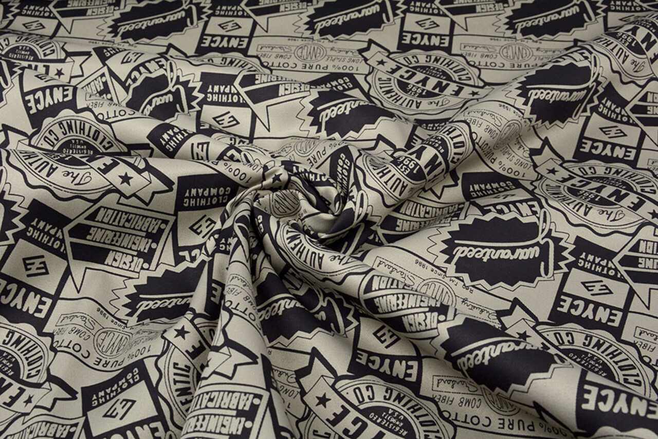 Polyester Katoen Emblemen Enyce Beige Polyester Katoen Emblemen Enyce Beige