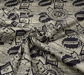 Polyester Coton Emblemen Enyce Beige Polyester Coton Emblemen Enyce Beige