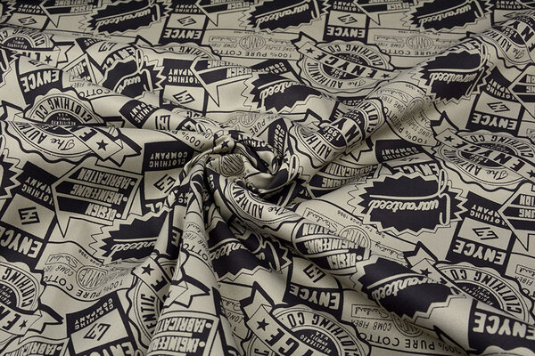 Polyester Baumwolle Embleme Enyce Beige Polyester Baumwolle Embleme Enyce Beige