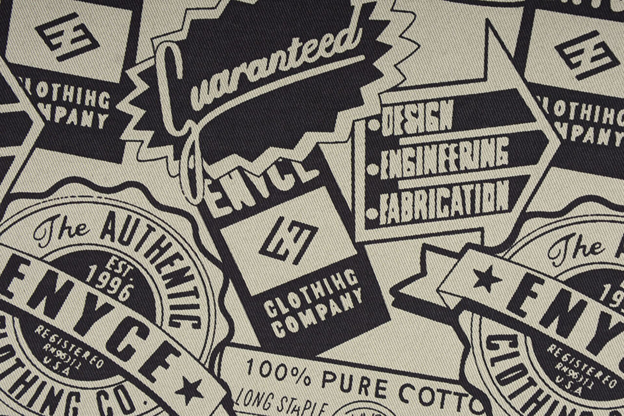 Polyester Cotton Emblems Enyce Beige