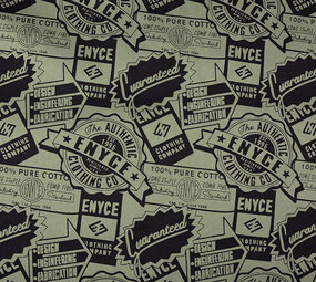 Polyester Cotton  Emblems Enyce Army green