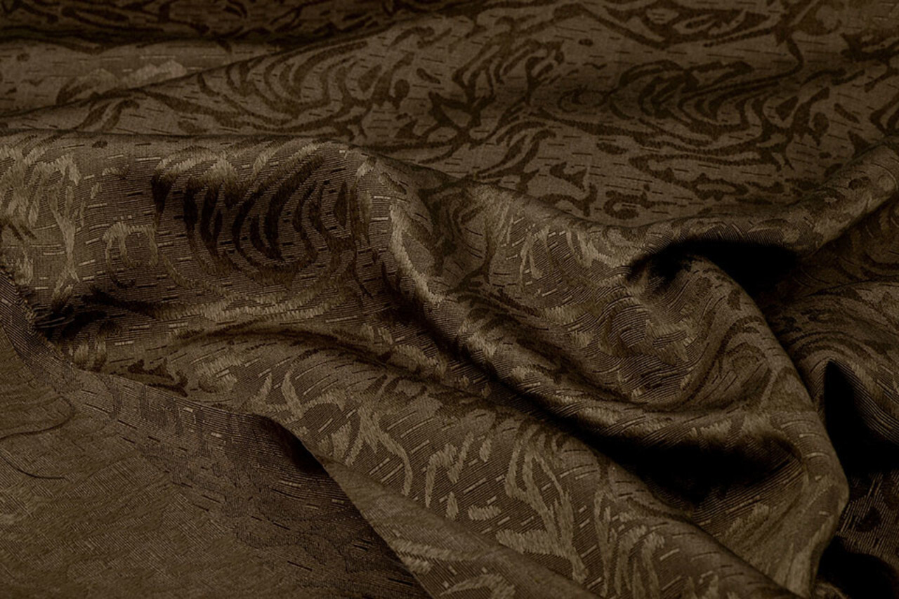 Jacquard Viskose Mokka Braun