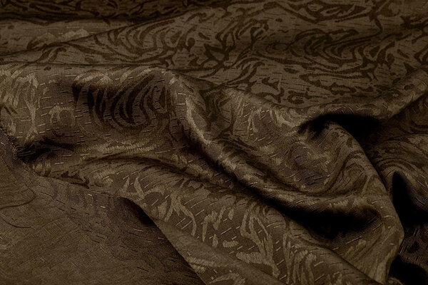 Jacquard Viskose Mokka Braun