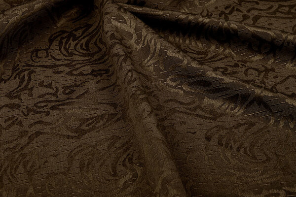 Jacquard Viscose Mokka Bruin Jacquard Viscose Mokka Bruin