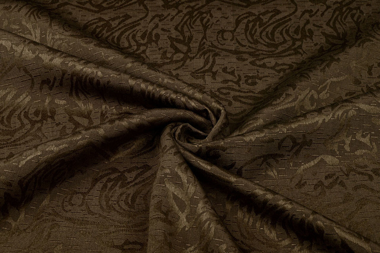 Jacquard Viskose Mokka Braun Jacquard Viskose Mokka Braun