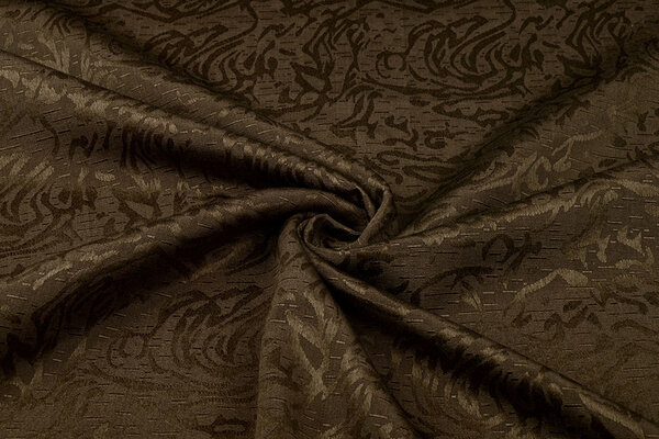Jacquard Viskose Mokka Braun Jacquard Viskose Mokka Braun