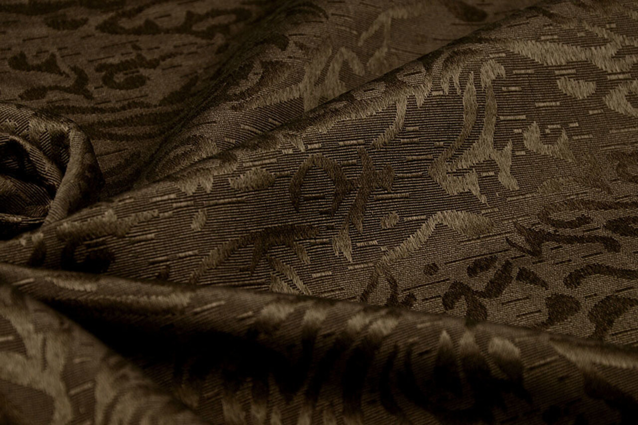 Jacquard Viskose Mokka Braun