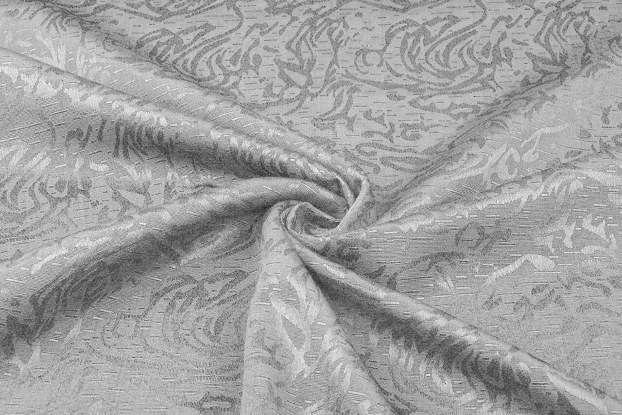 Jacquard Viskose Hellgrau