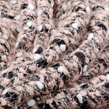 Fancy Bouclé Stripe Black Powder Pink Fancy Bouclé Stripe Black Powder Pink