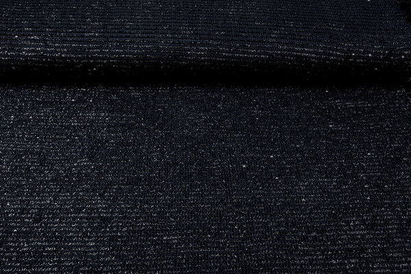 Bouclé small Sequins Stripe Navy