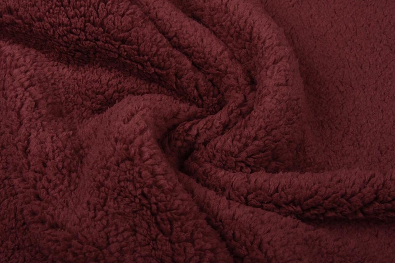 Teddy Tela Rojo Oscuro