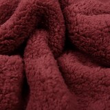 Teddystoff  Dunkelrot Teddystoff  Dunkelrot