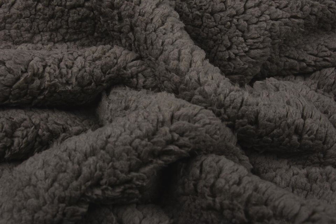 Teddy Stof  Donker Taupe