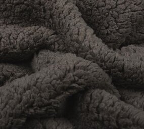 Teddy Stof  Donker Taupe Teddy Stof  Donker Taupe