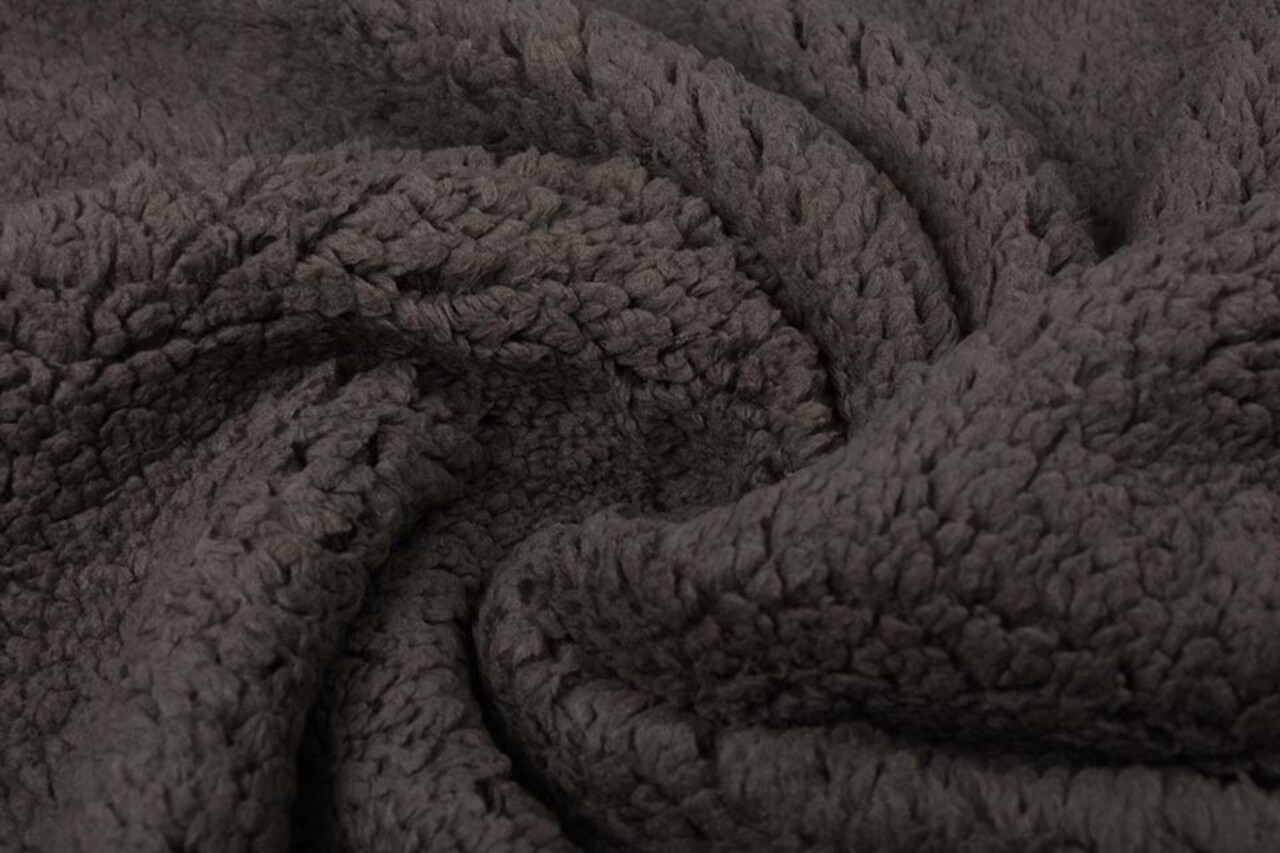 Teddy Stof  Donker Taupe