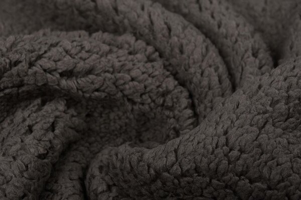 Teddystoff  Dunkeltaupe