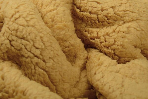 Teddystoff  Ockergelb Teddystoff  Ockergelb