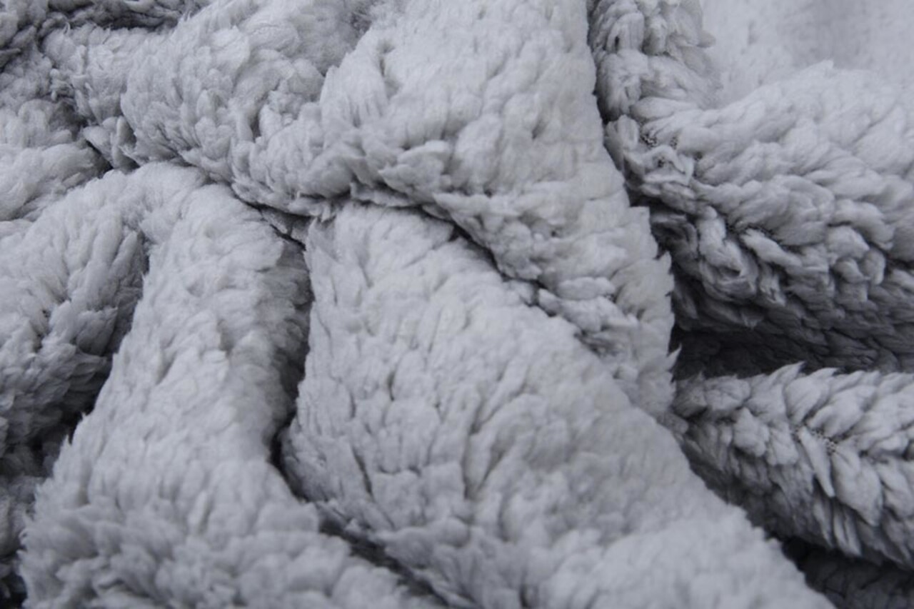 Teddystoff  Hellgrau Teddystoff  Hellgrau