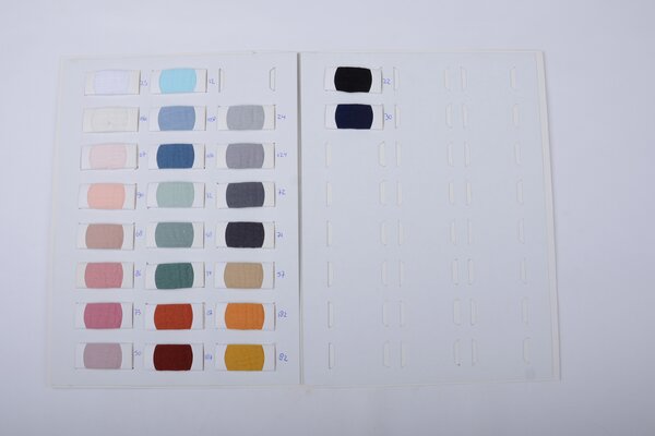 Samplecard Double Gauze Fabric Samplecard Double Gauze Fabric