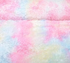 Long Hairy Fur Multi Color Pastel Long Hairy Fur Multi Color Pastel