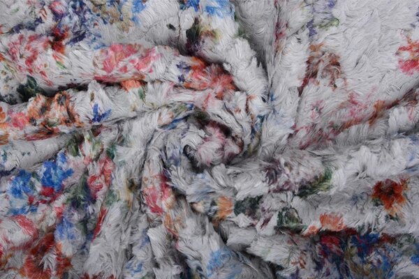 Imitation Fur Digo Grey Blue Imitation Fur Digo Grey Blue