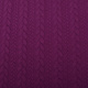 Gebreide Kabel Stof Tricot Aubergine