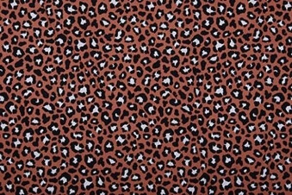 100% Katoen Panterprint Brique 100% Katoen Panterprint Brique