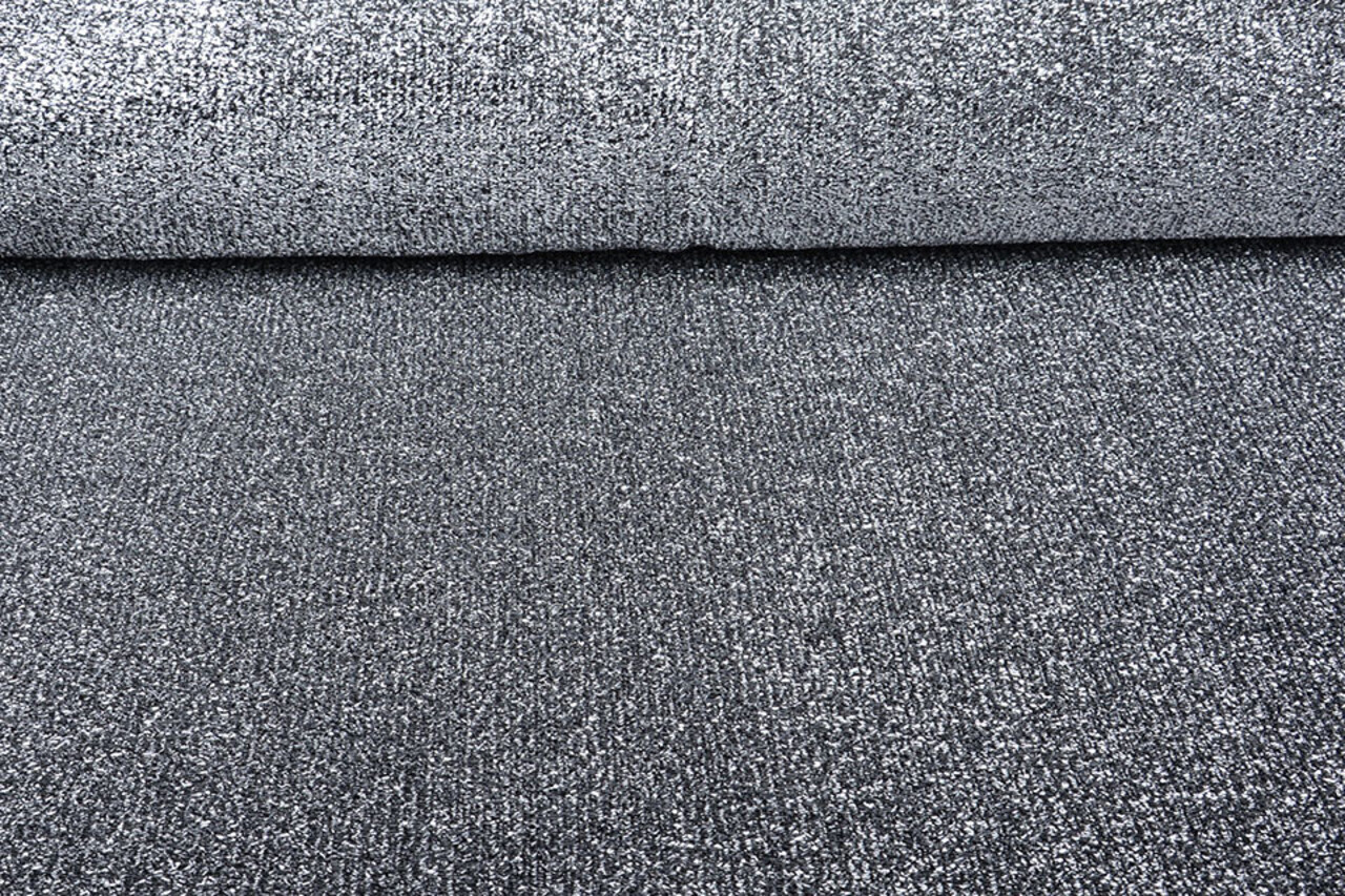 Knitted Glitter Metallic Zilvergrijs Knitted Glitter Metallic Zilvergrijs