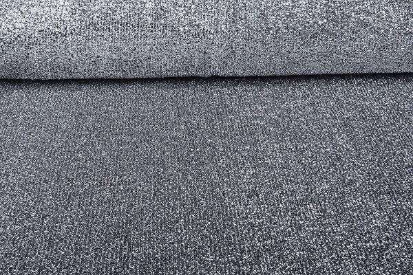 Knitted Glitter Metallic Silver Gray