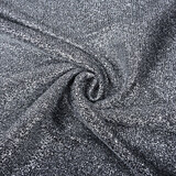 Gestricktes Glitzer Metallic Silber Grau Gestricktes Glitzer Metallic Silber Grau