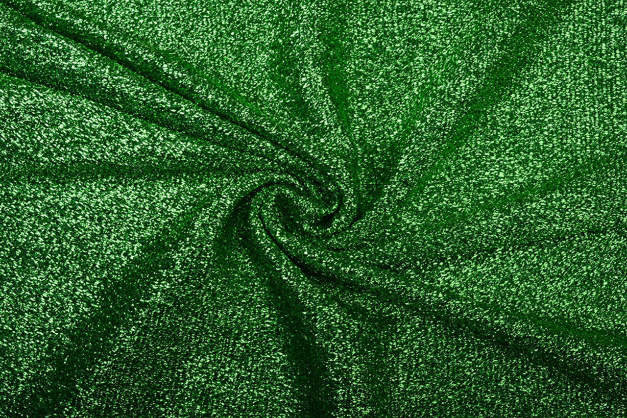 Knitted Glitter Metallic Grasgroen