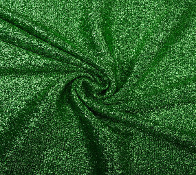 Gestricktes Glitzer Metallic Gras-Grün
