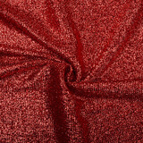 Knitted Glitter Metallic Rood
