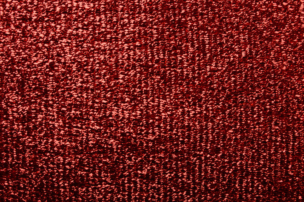 Knitted Glitter Metallic Red